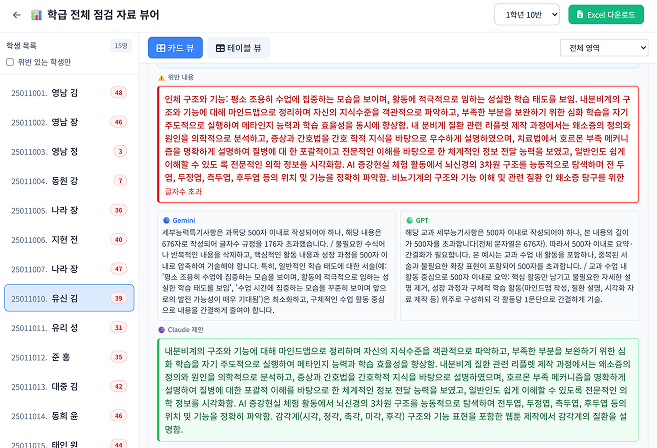 3중 AI를 통해 완벽하게 검증 합니다.