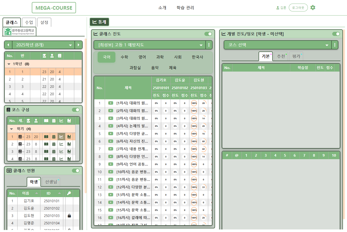 메가코스 (교과서, 코스웨어)